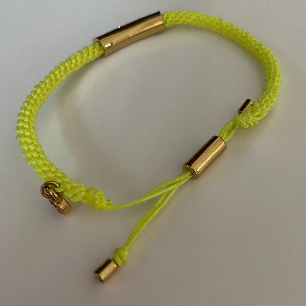 Michael Kors Yellow Macrame Pave Bracelet
